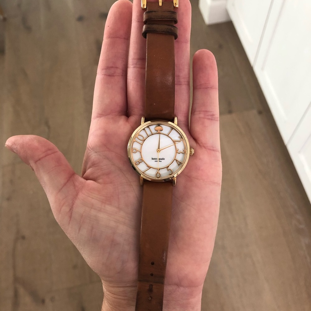 Kate Spade Gold & Leather Watch - Picture 4 of 4